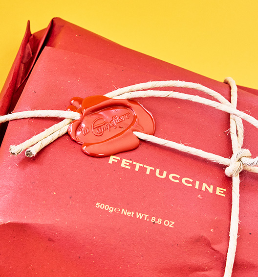 Fettuccine - Papiertüte rot